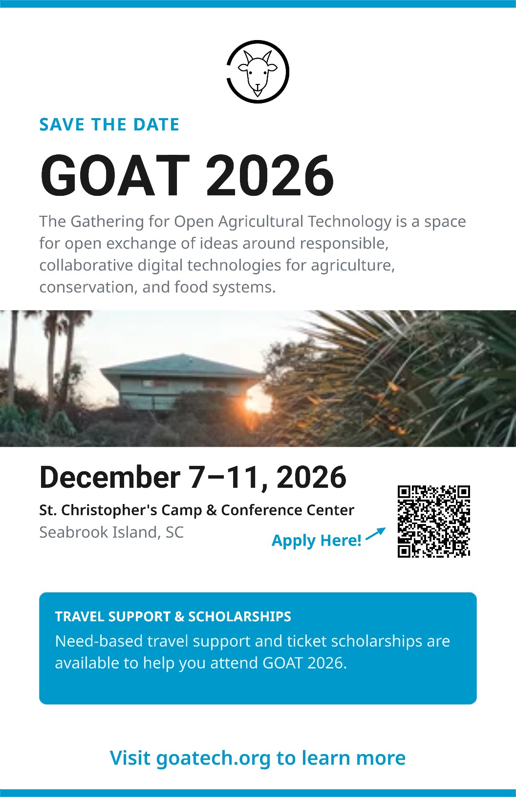 Apply to the GOAT 2026 Conference Now.